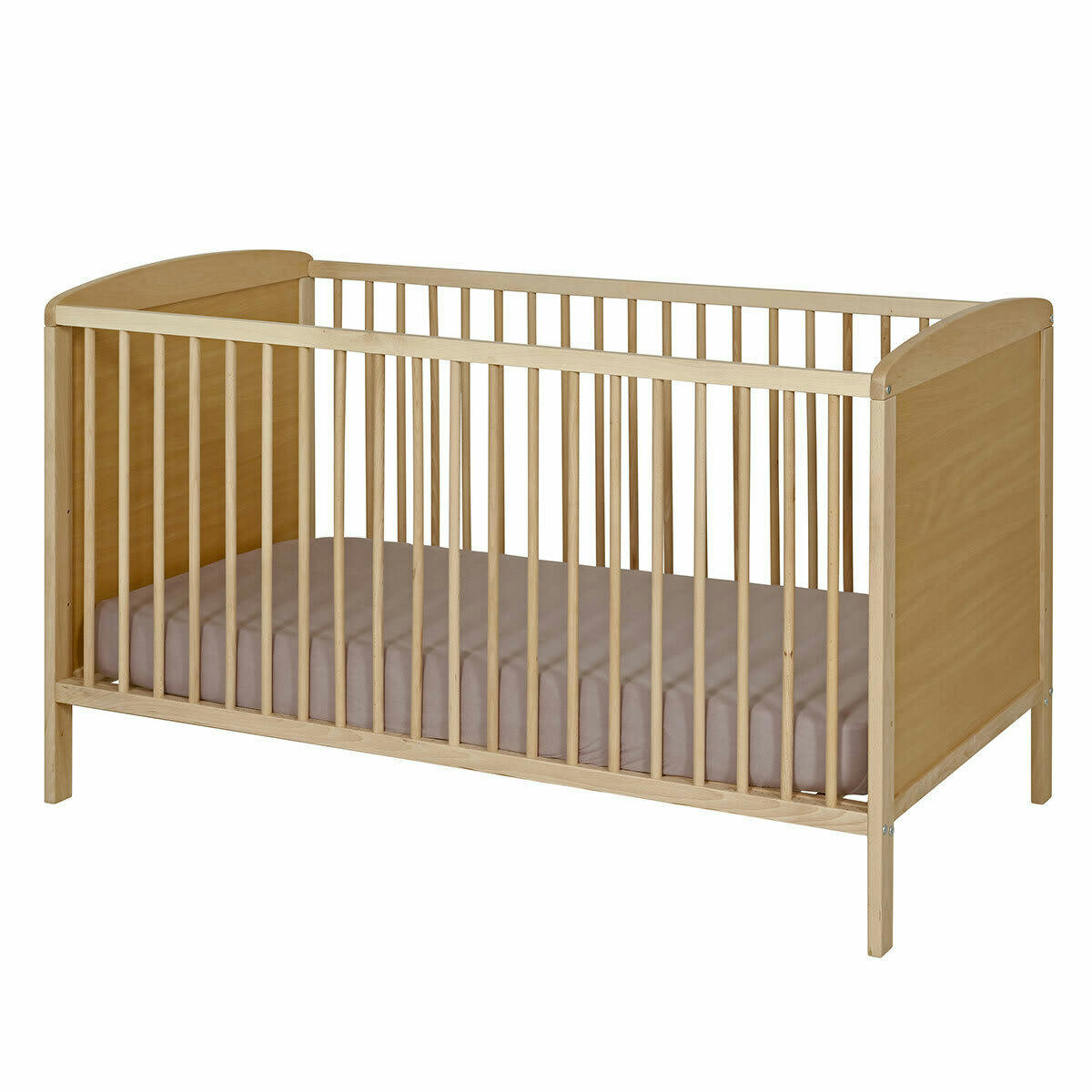 FLOCON - Pack lit bébé avec matelas 70x140 cm bois massif