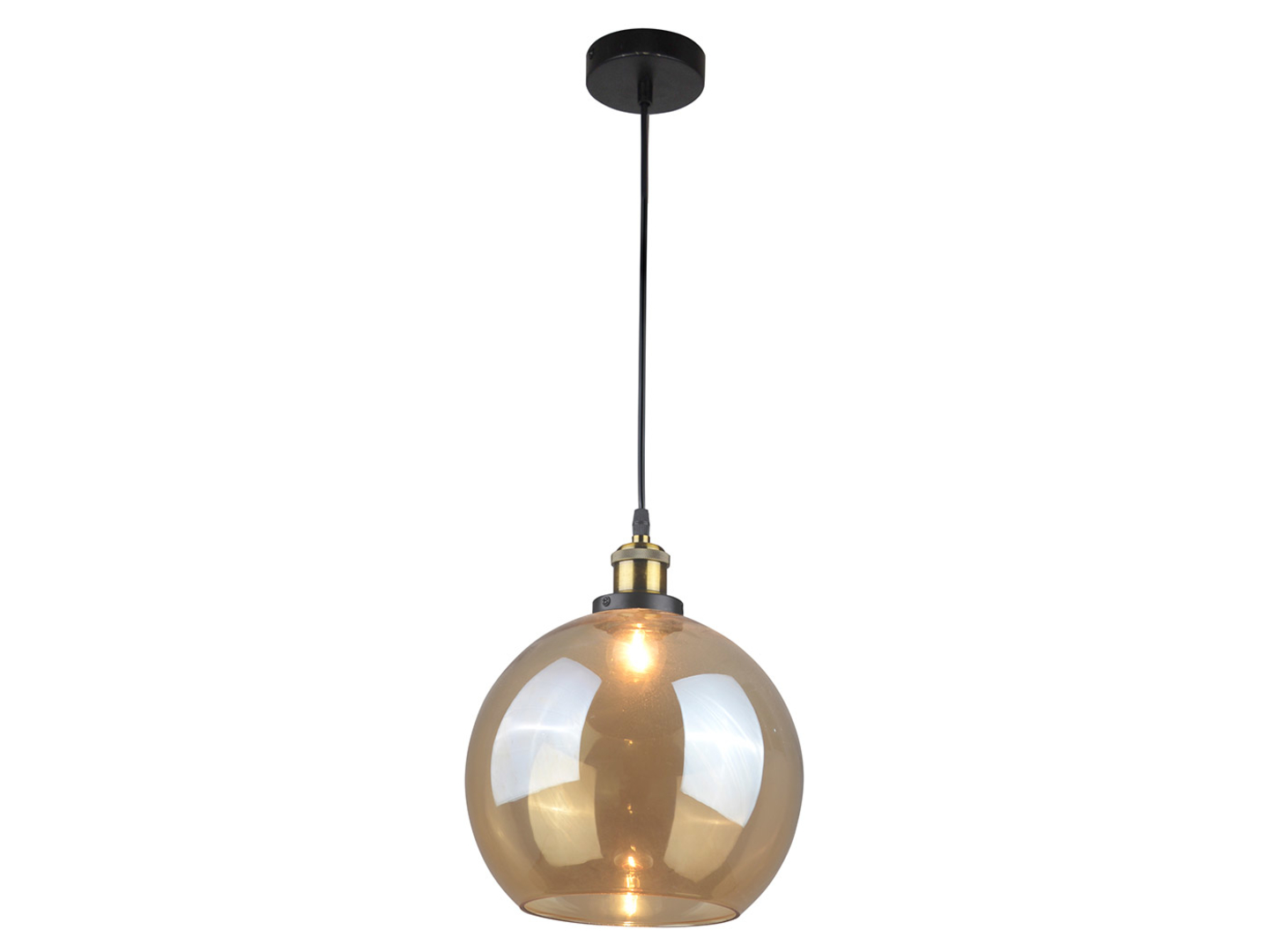 Lampa wisząca Irwin szklana złota