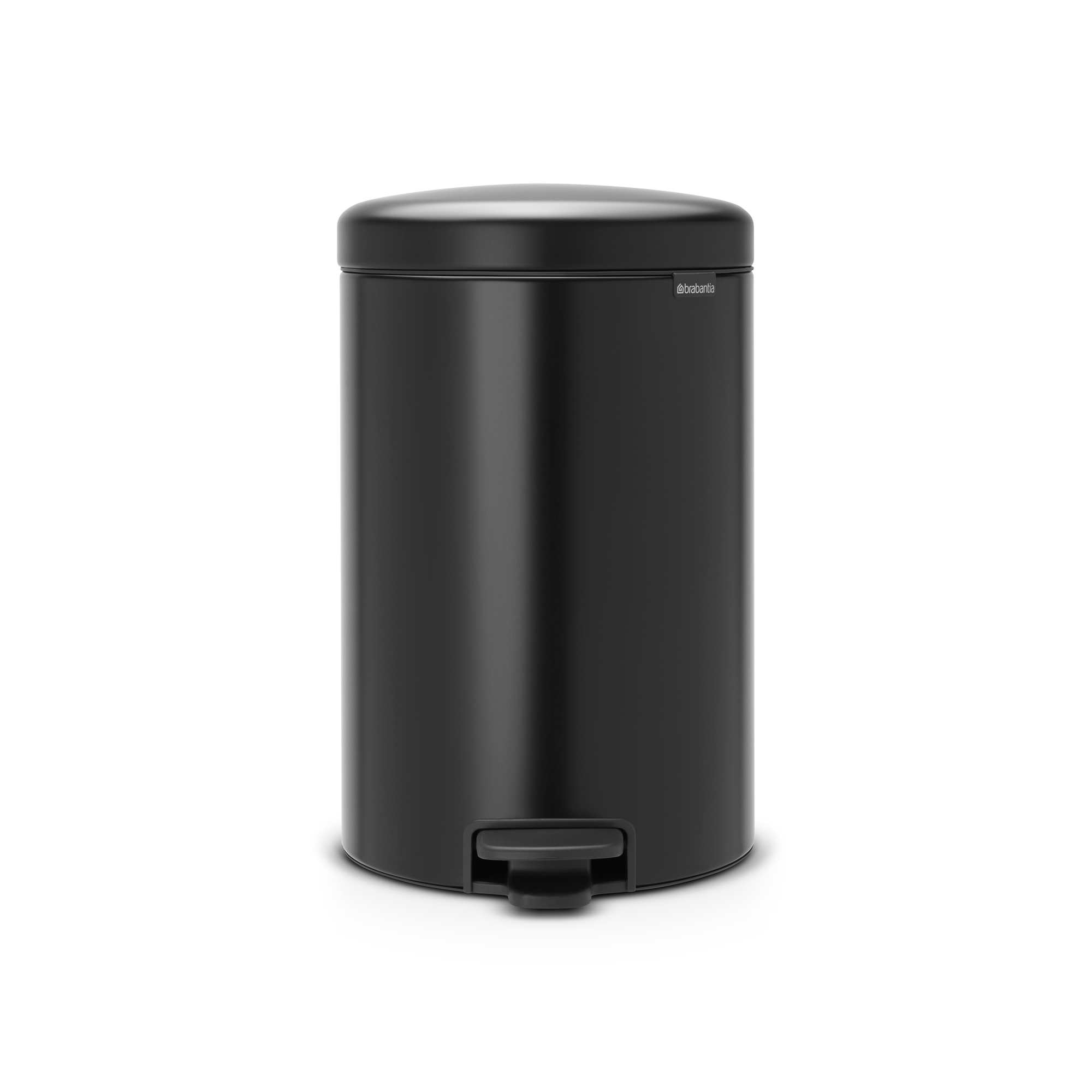 Brabantia NewIcon Pedaalemmer, 20 liter, kunststof binnenemmer - Matt Black