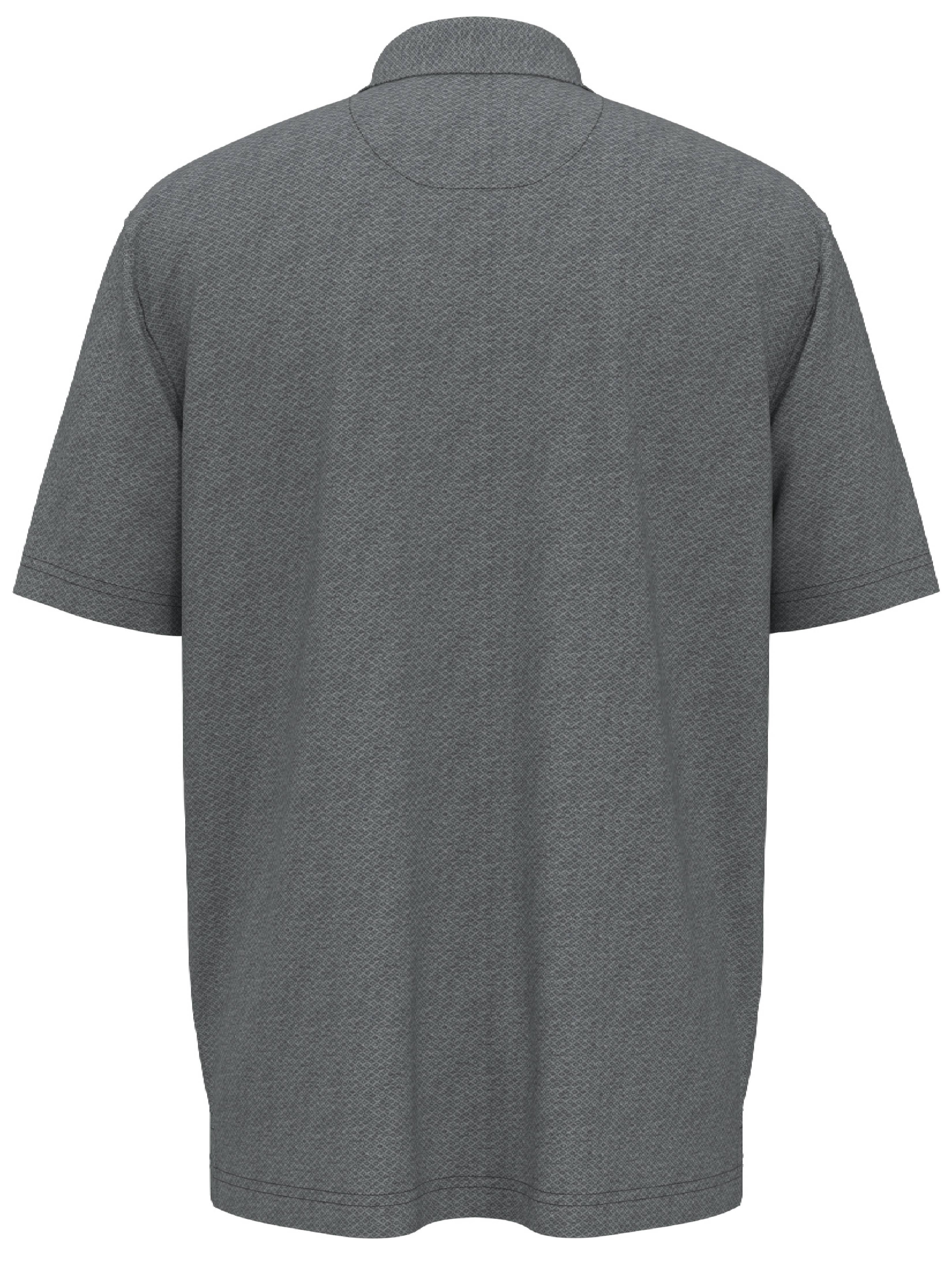 Big & Tall Heather Geo Print Golf Polo