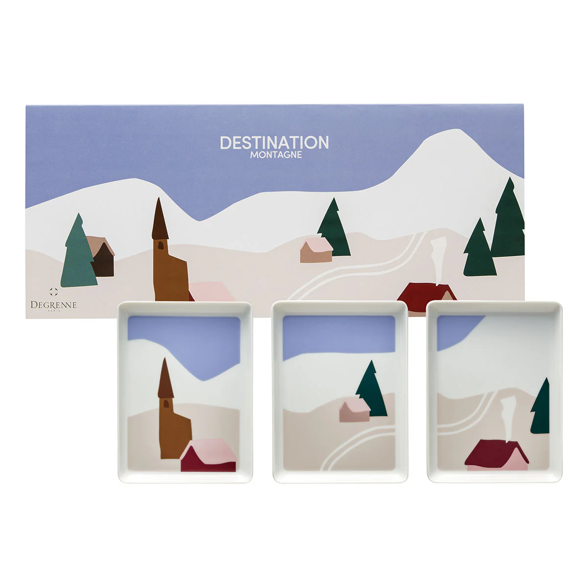 Coffret 3 petits plateaux
