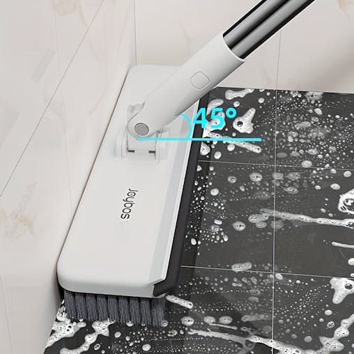 NNETM 2-in-1 Heavy-Duty Floor Scrub Brush with Long Handle