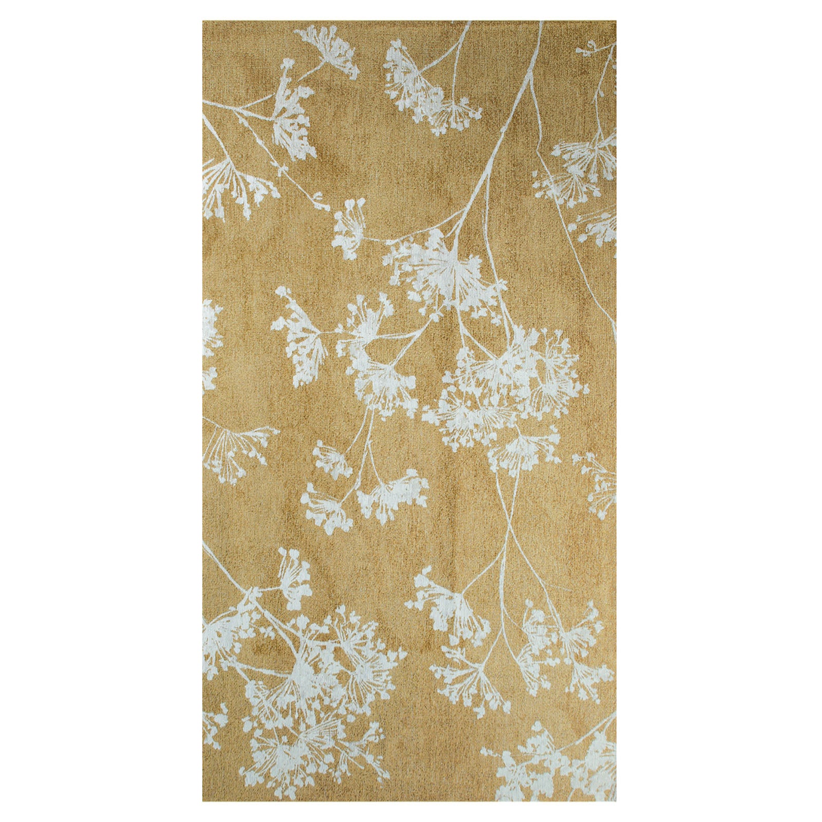 Lola&Moi vloerkleed Herbarium - goud - 80x150cm