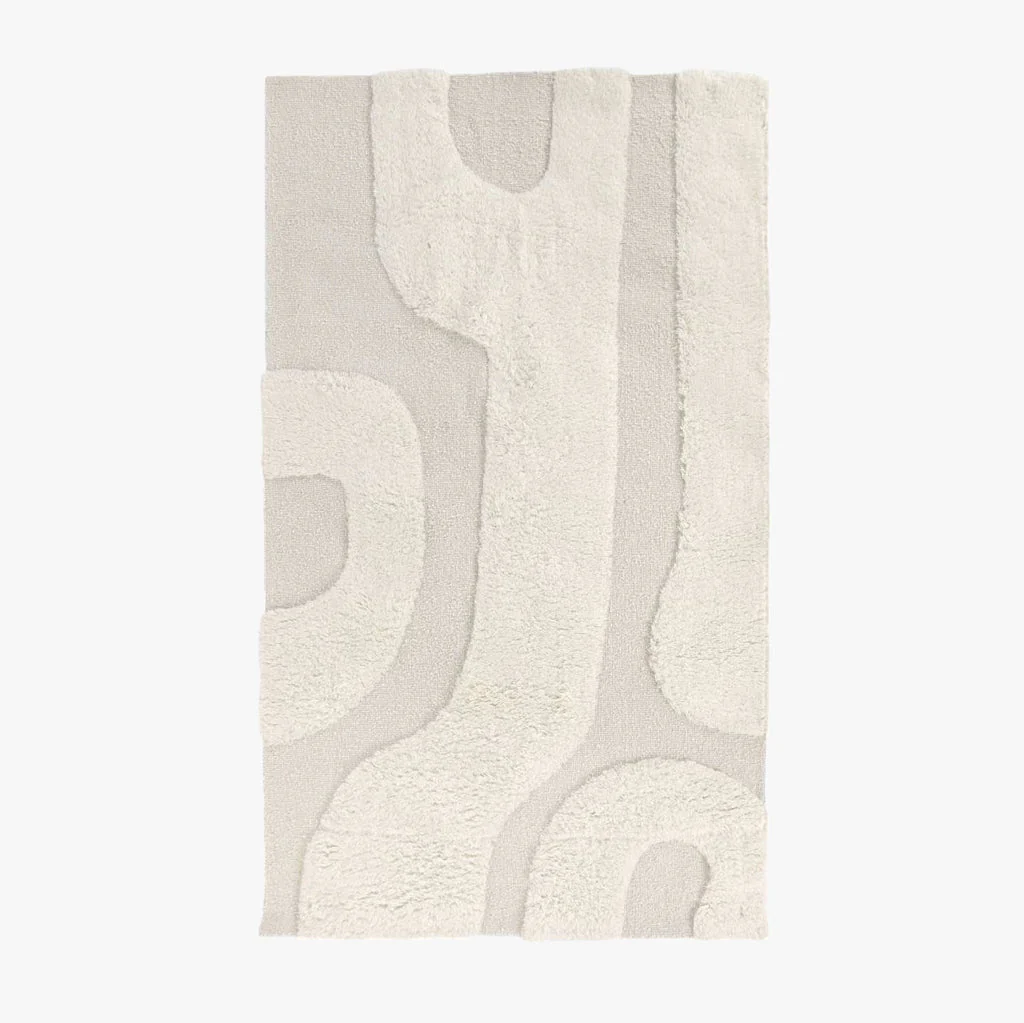 Tapete Lã Branco Padrão 160x230 MALVA