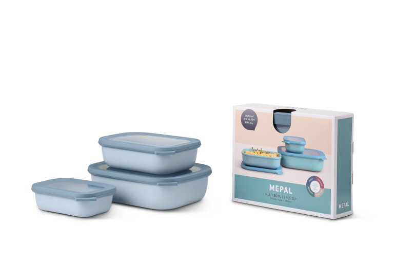 Multikom Cirqula rechthoekig 3-delige set (500 1000 2000) - Nordic blue