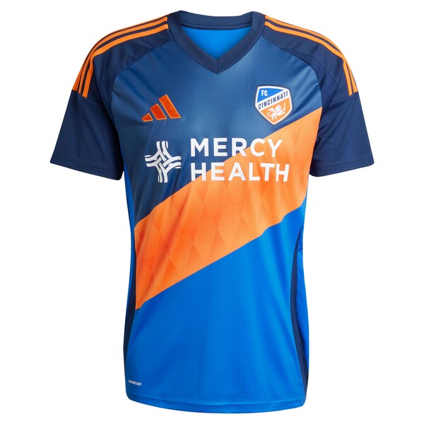 Kévin Denkey FC Cincinnati adidas 2025 Orange and Blue Legacy Kit Replica Player Jersey - Blue
