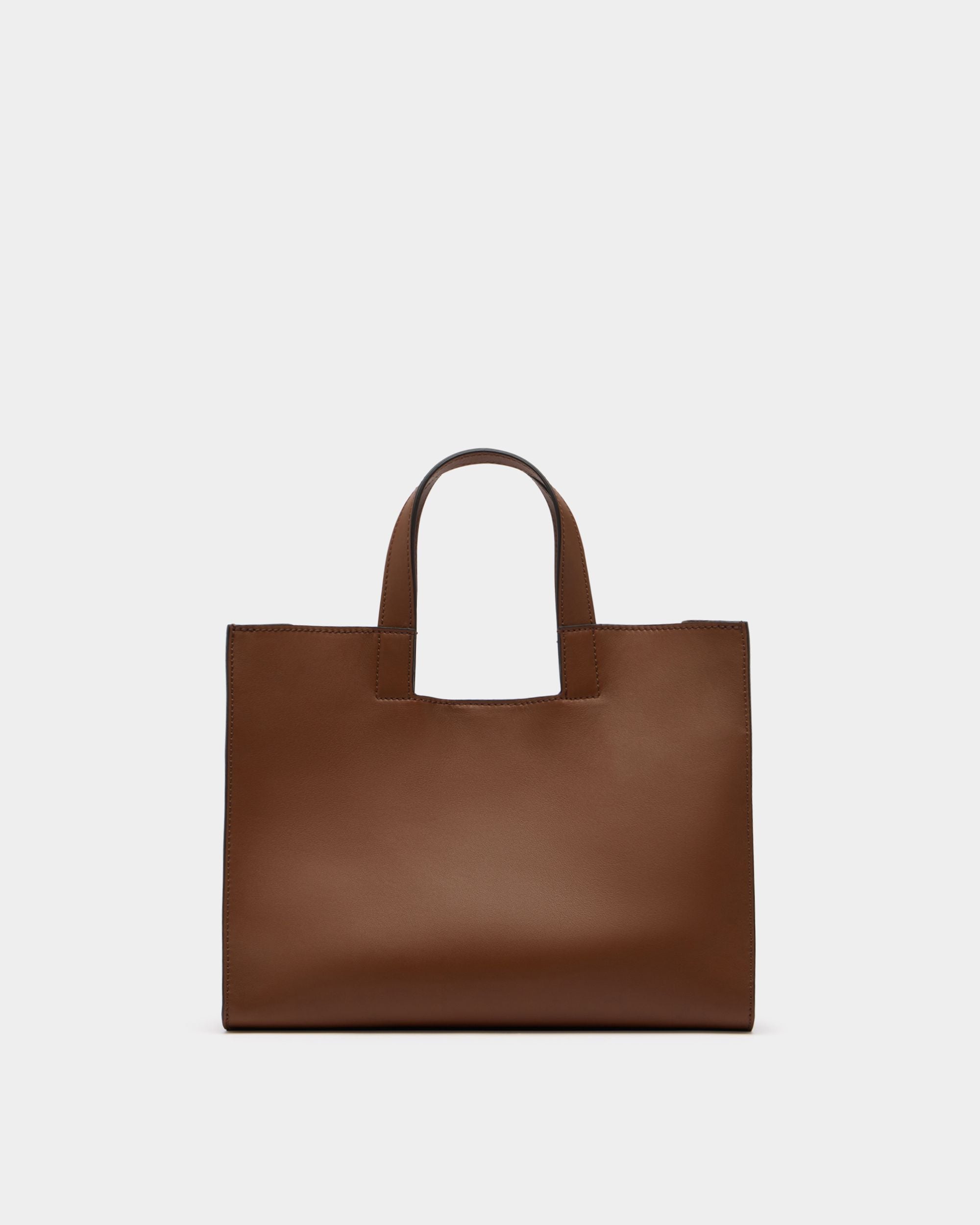Easy Bally Tragetasche Aus Leder In Braun