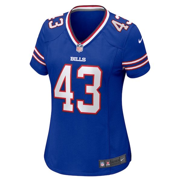Terrel Bernard Buffalo Bills Nike Women's Game Player Jersey - Royal