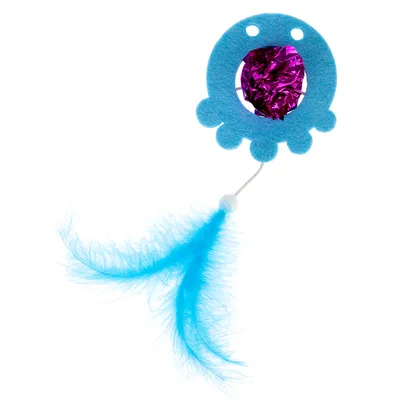 TIAKI cat toy octopus with feather