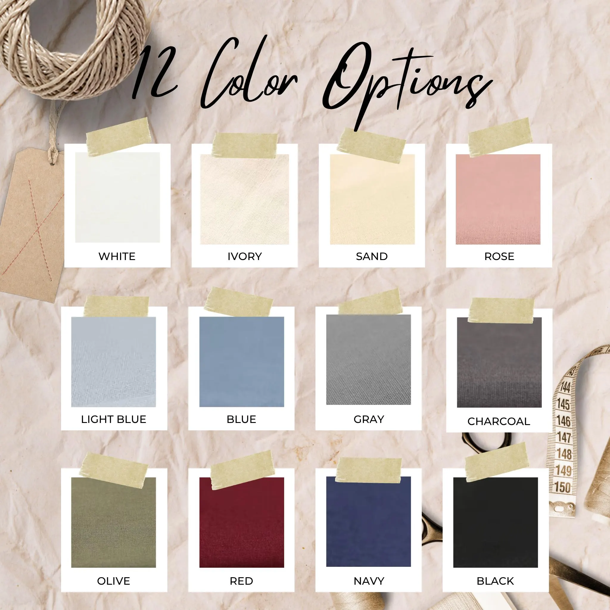 Linen Embroidery Fabric for Fine Punch Needling & Embroidery - 12 color choices
