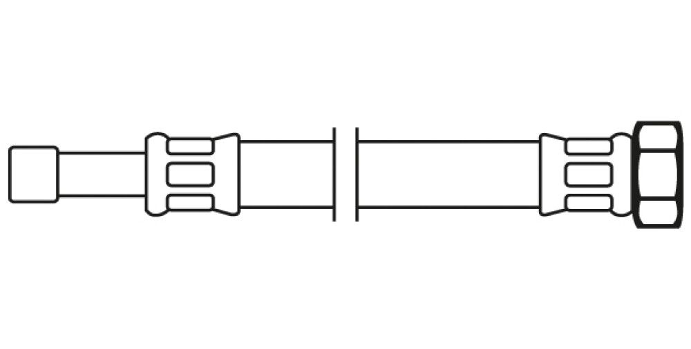 ERSTATNINGSSLANGE ADMIRAL FLEXIBEL TIL BLANDERE M10XR10 35 CM