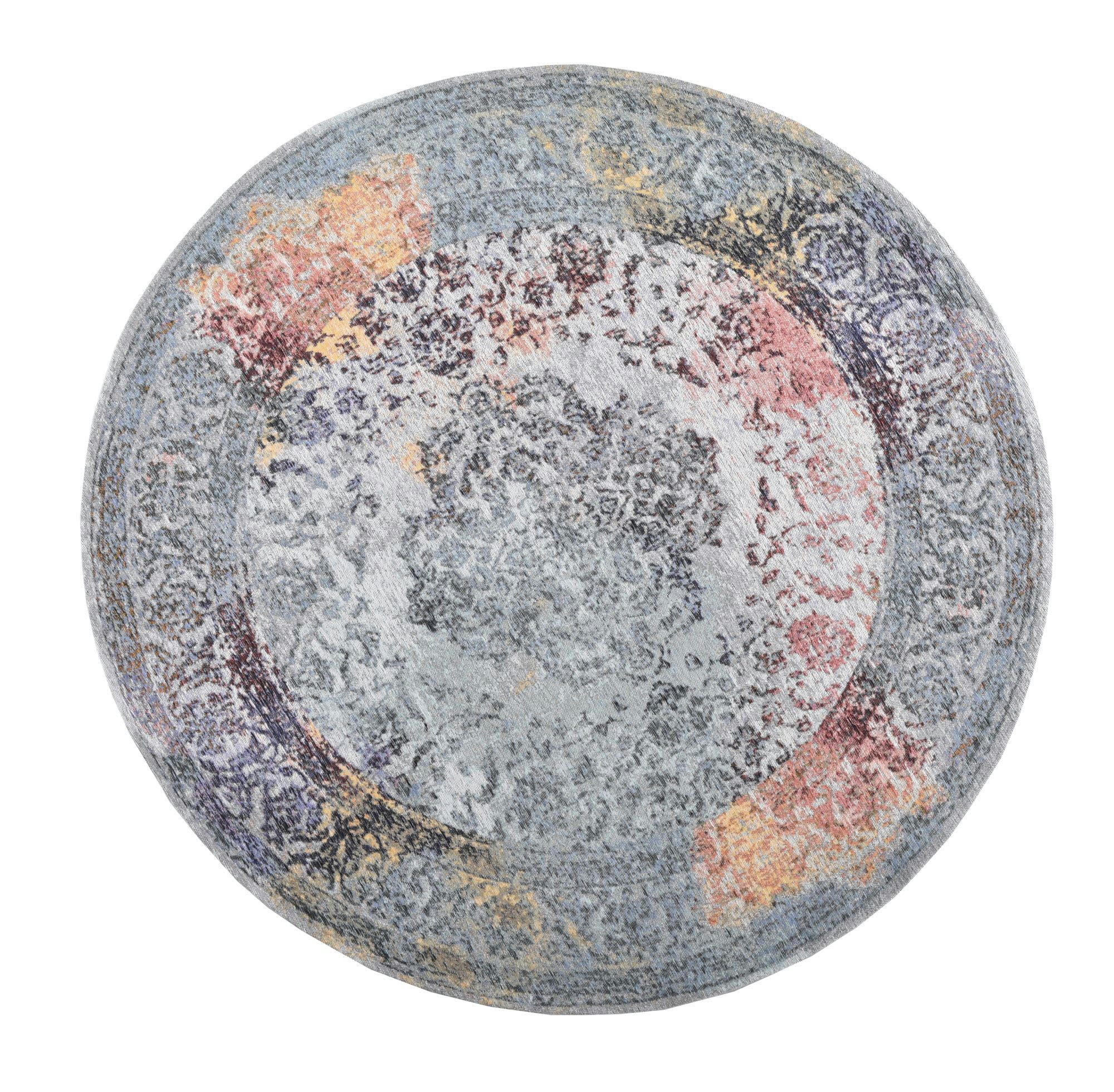 COSIMA - Tapis salon tissé plat - multicolore Diam 160 cm