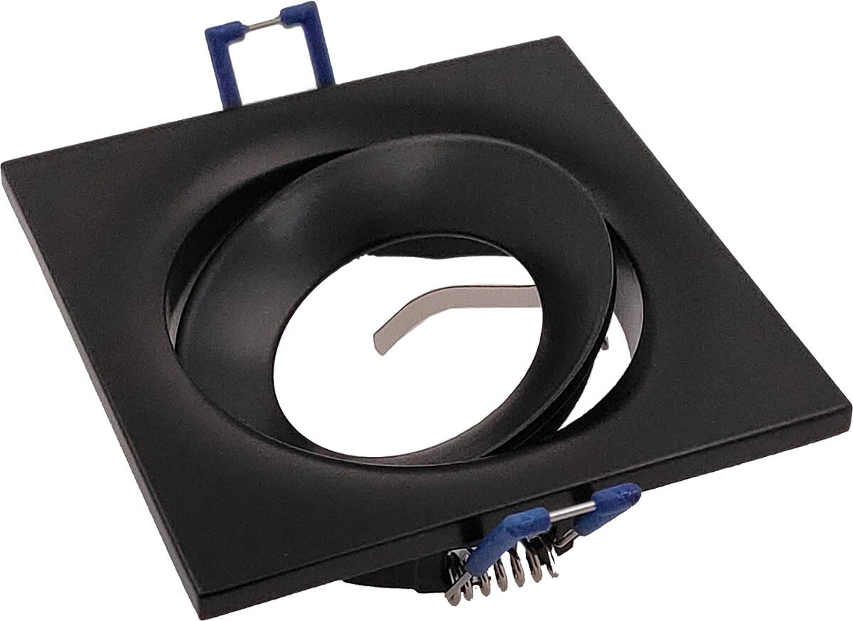 Oprawa wpuszczana oczko kwadratowa czarna Cygnus 1xGU10x50W IP20 IdeaLED