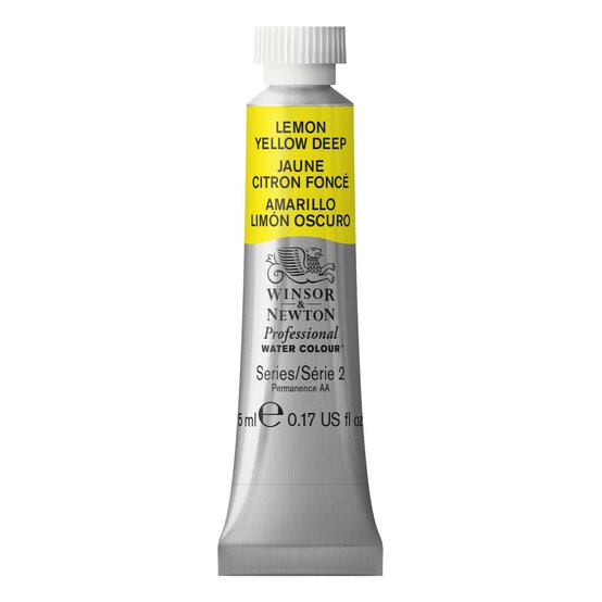 Winsor & Newton Deep Lemon Yellow Professional Watercolour Tube 5ml