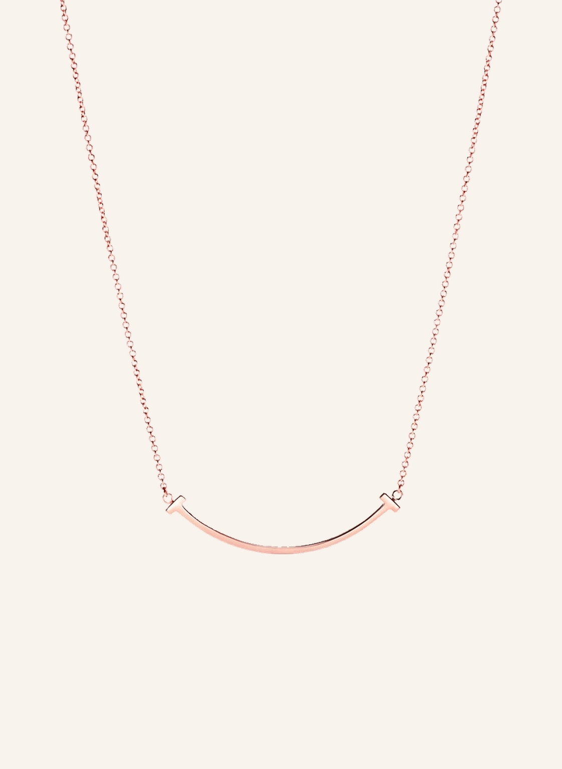TIFFANY & Co. Halskette TIFFANY T SMILE aus 18 Karat Roségold