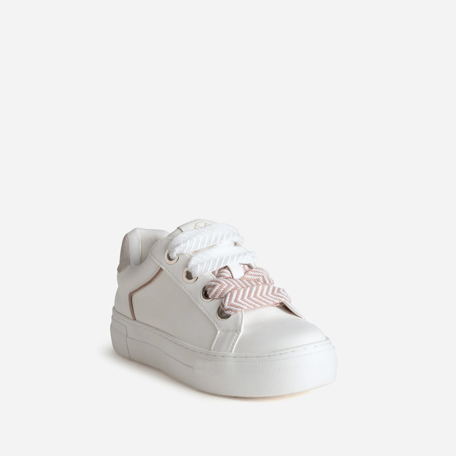 Tennis blanche double lacet