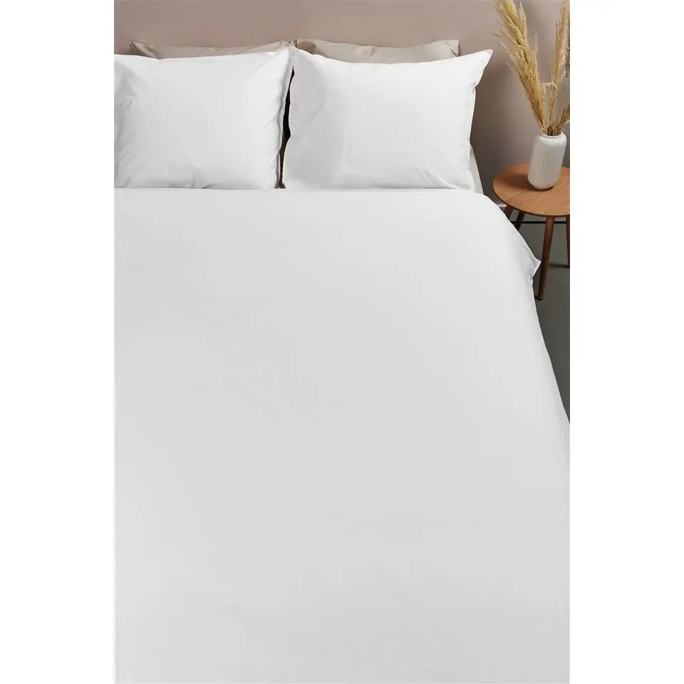 Ambiante Cotton Uni dekbedovertrek - 260x200/220 - Wit