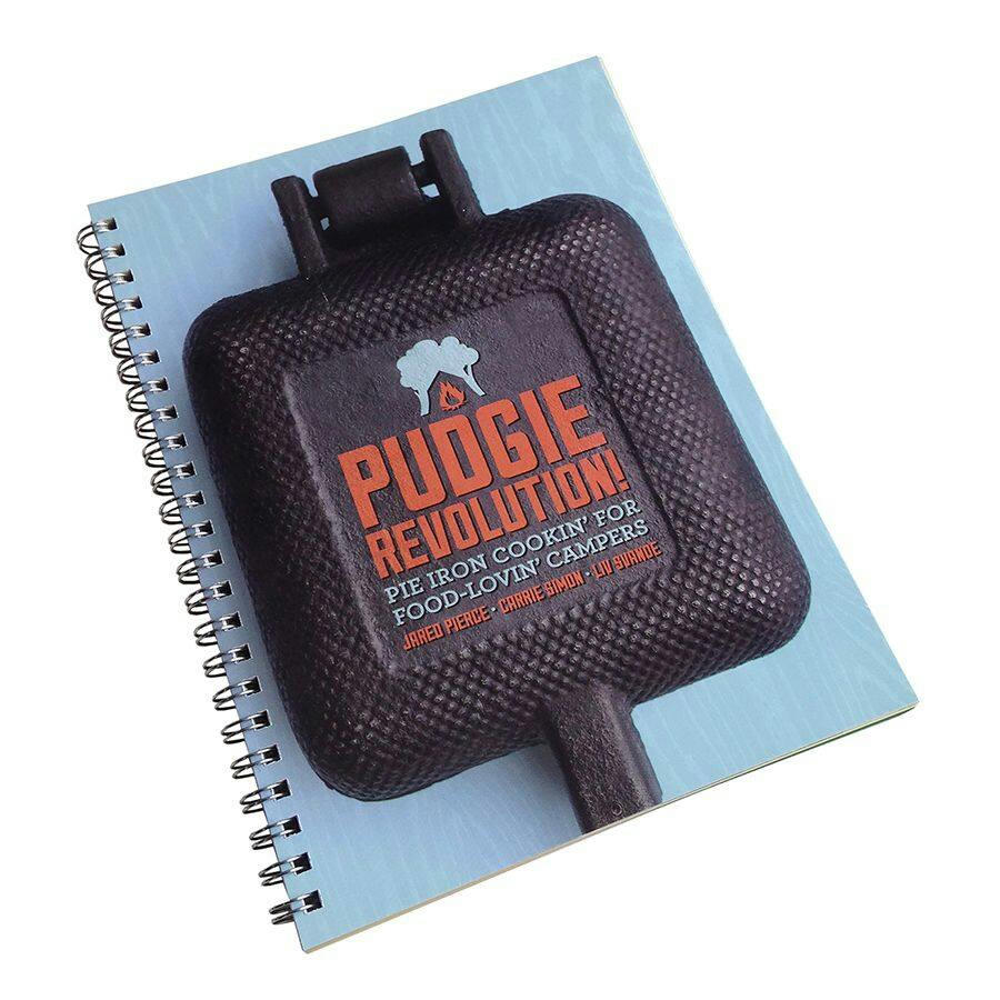 Pudgie Revolution Pie Iron Recipe Book by Jared Pierce, Carrie Simon, Liv Svanoe