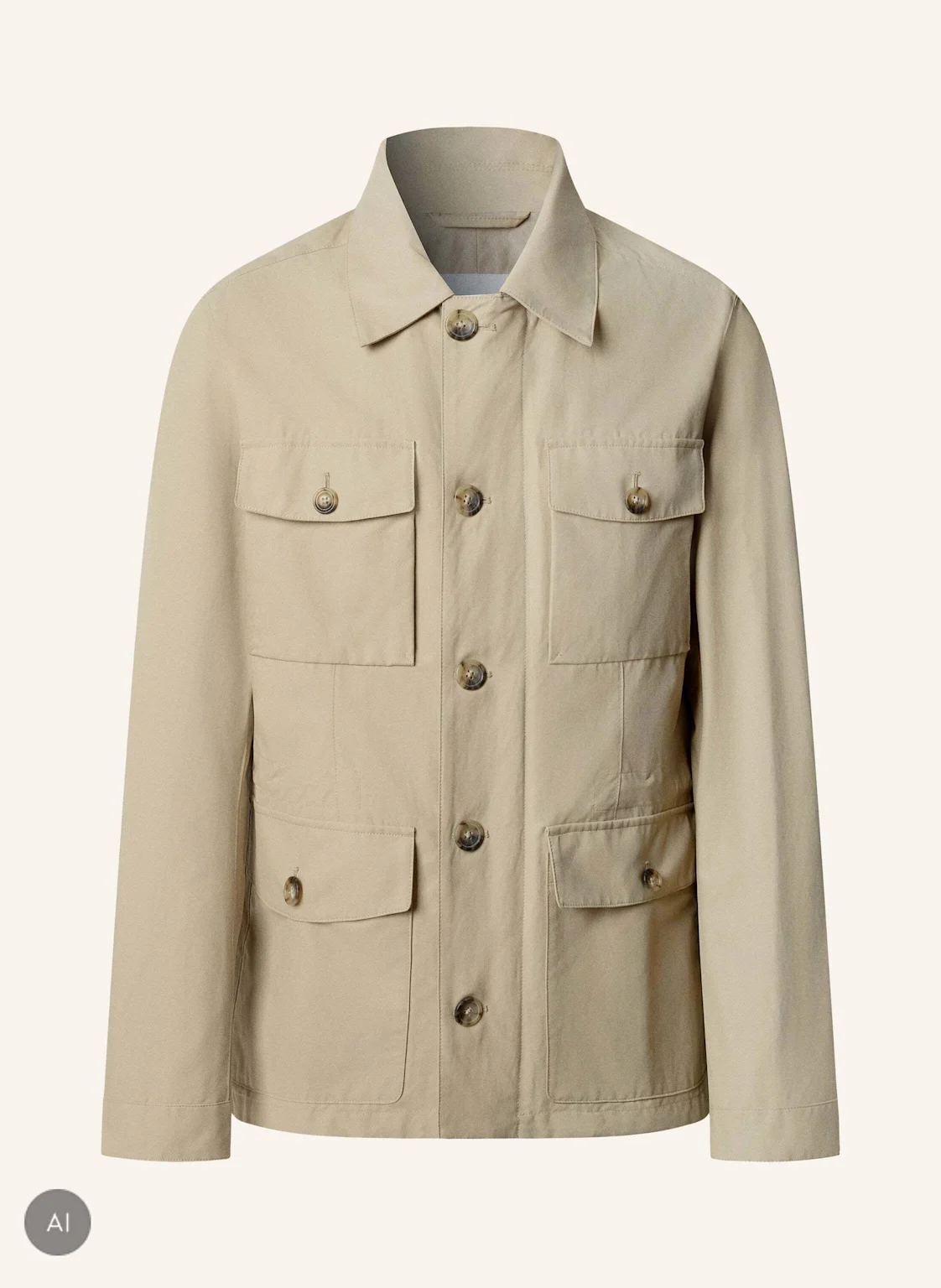 HACKETT LONDON Stehkragenmantel SR COTTON 4 PKT