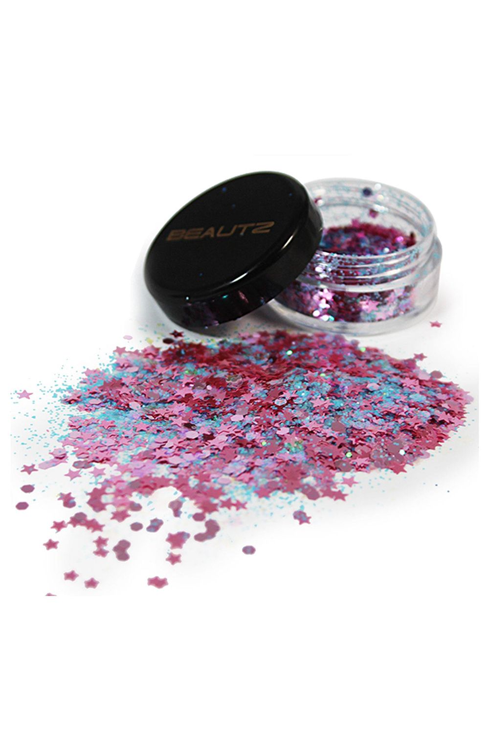 Envie Beautz Chunky Glitter Fairy 10ml Pot 5g Cosmetic Body Face Festival Purple Glam