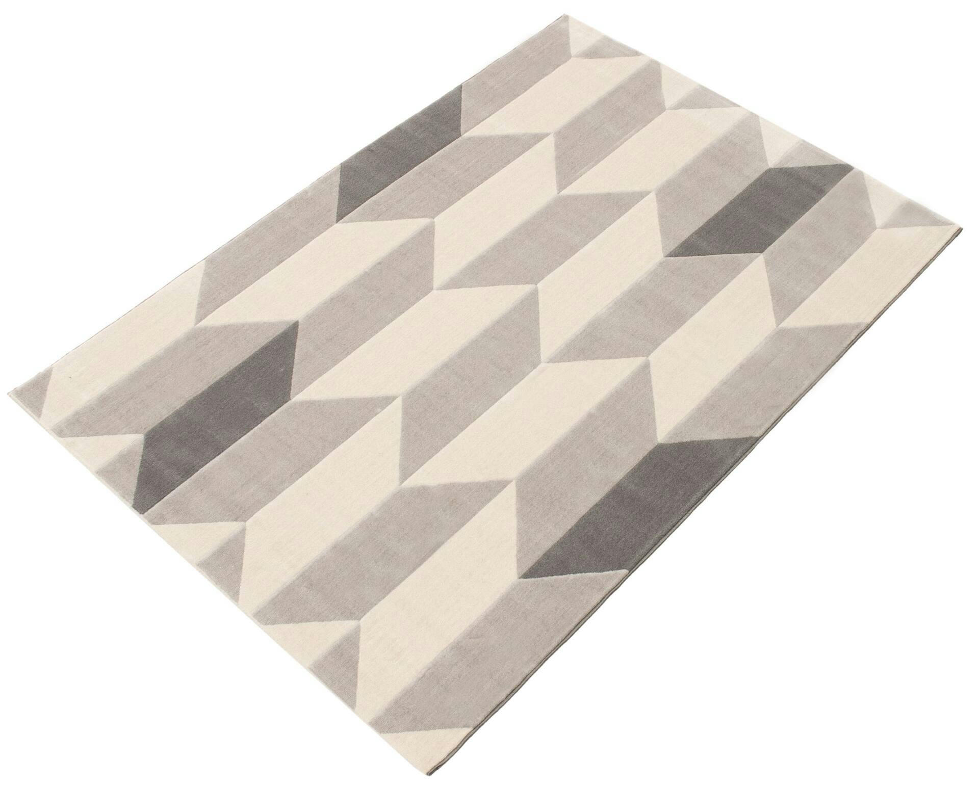 ECARPET Burke Indoor Geometric Area Rug, Grey, Assorted Sizes