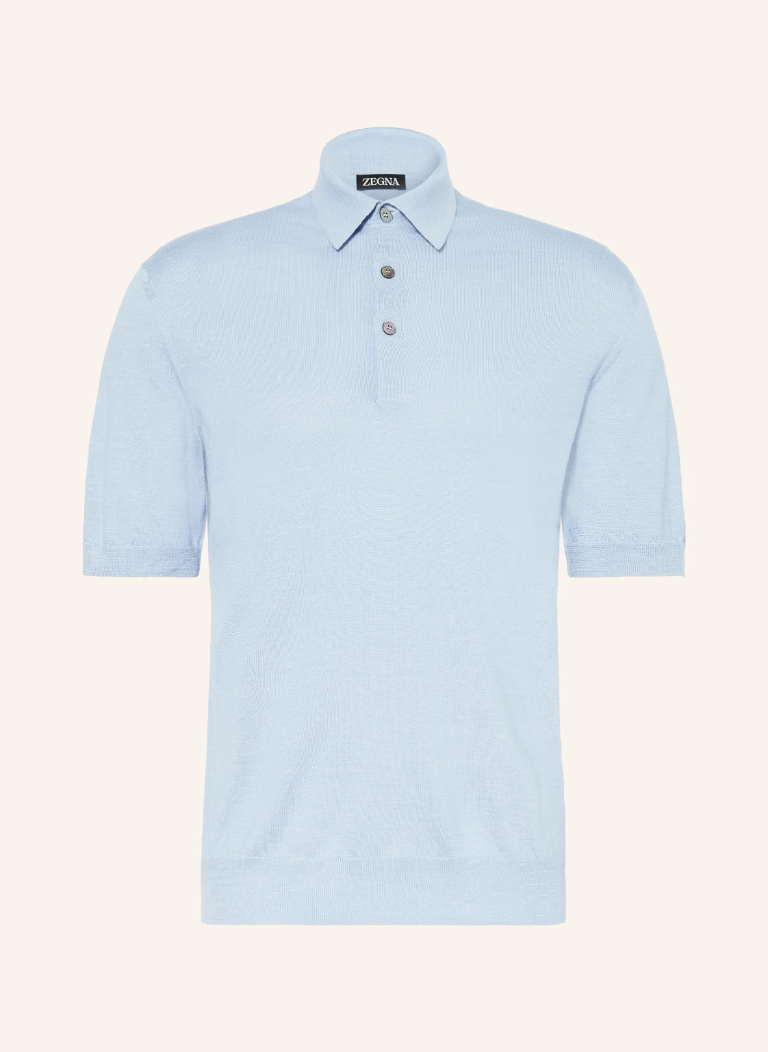 ZEGNA Strick-Poloshirt mit Seide