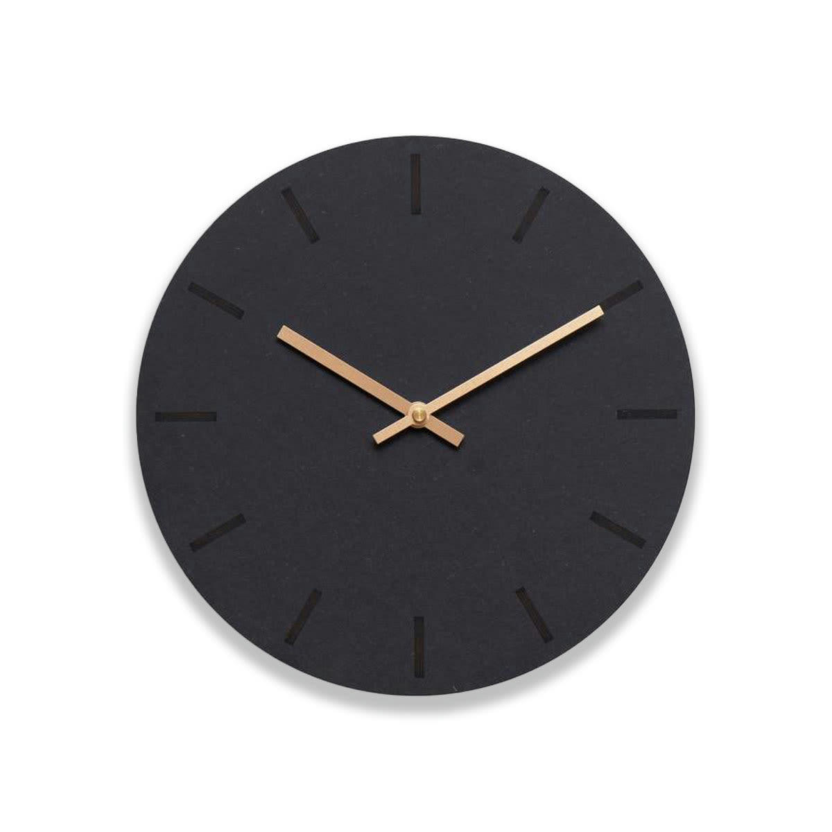 - Horloge murale en bois noir D28cm