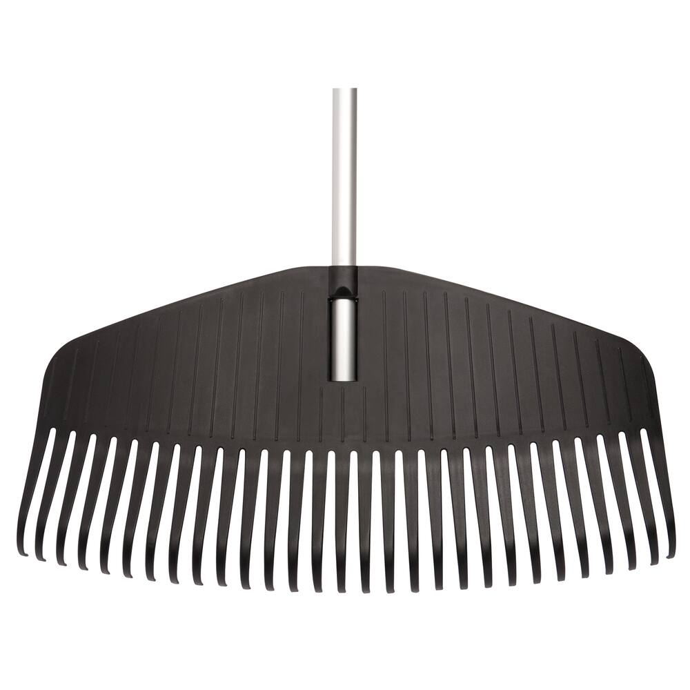 Fiskars 24-in Heavy-Duty Resin Tines Aluminum Leaf Rake