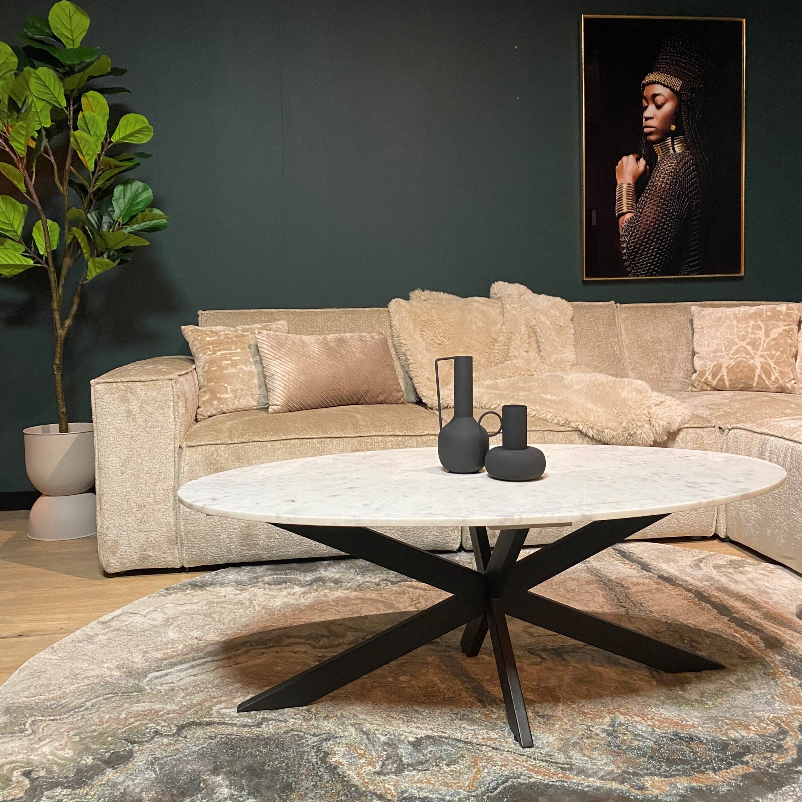 Starfurn salontafel Faye - wit - 70x130x46cm