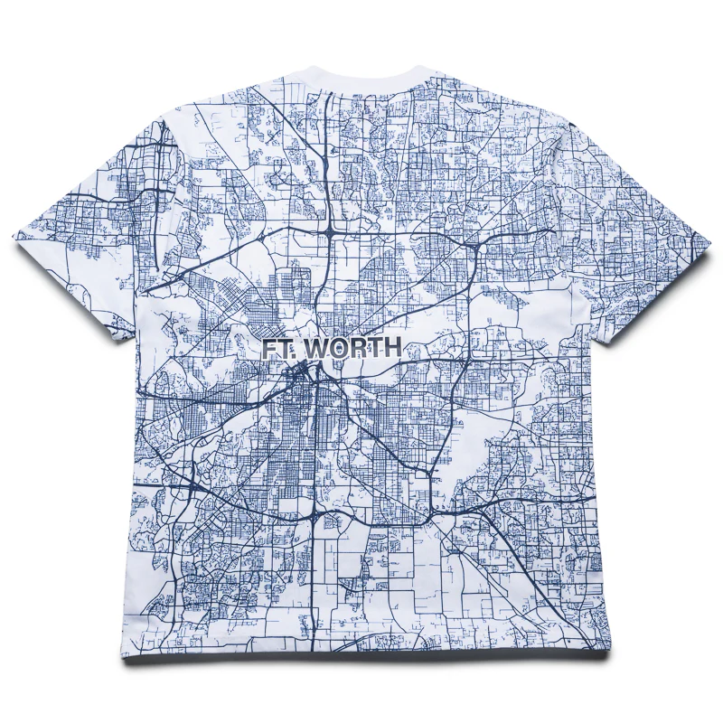 Politics x Dallas Mavericks x Mitchell & Ness Map Tee - White