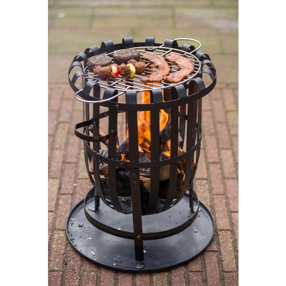 Feuerkorb »Dallas«, Ø 40 cm, zylinderförmig, schwarz