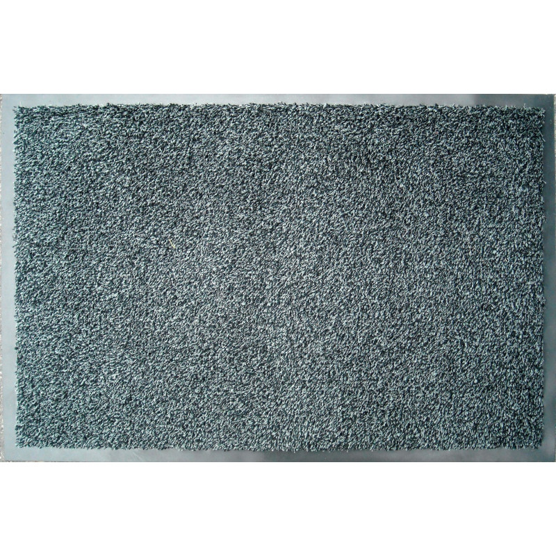 Paillasson en coton anthracite avec bord 90 x 60 cm ADVOTEX