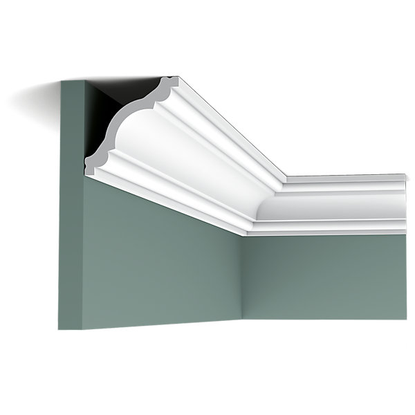 CX123 Corniche plafond Orac Decor - 8x8x200cm (h x p x L) - moulure décorative polymère Carton complet