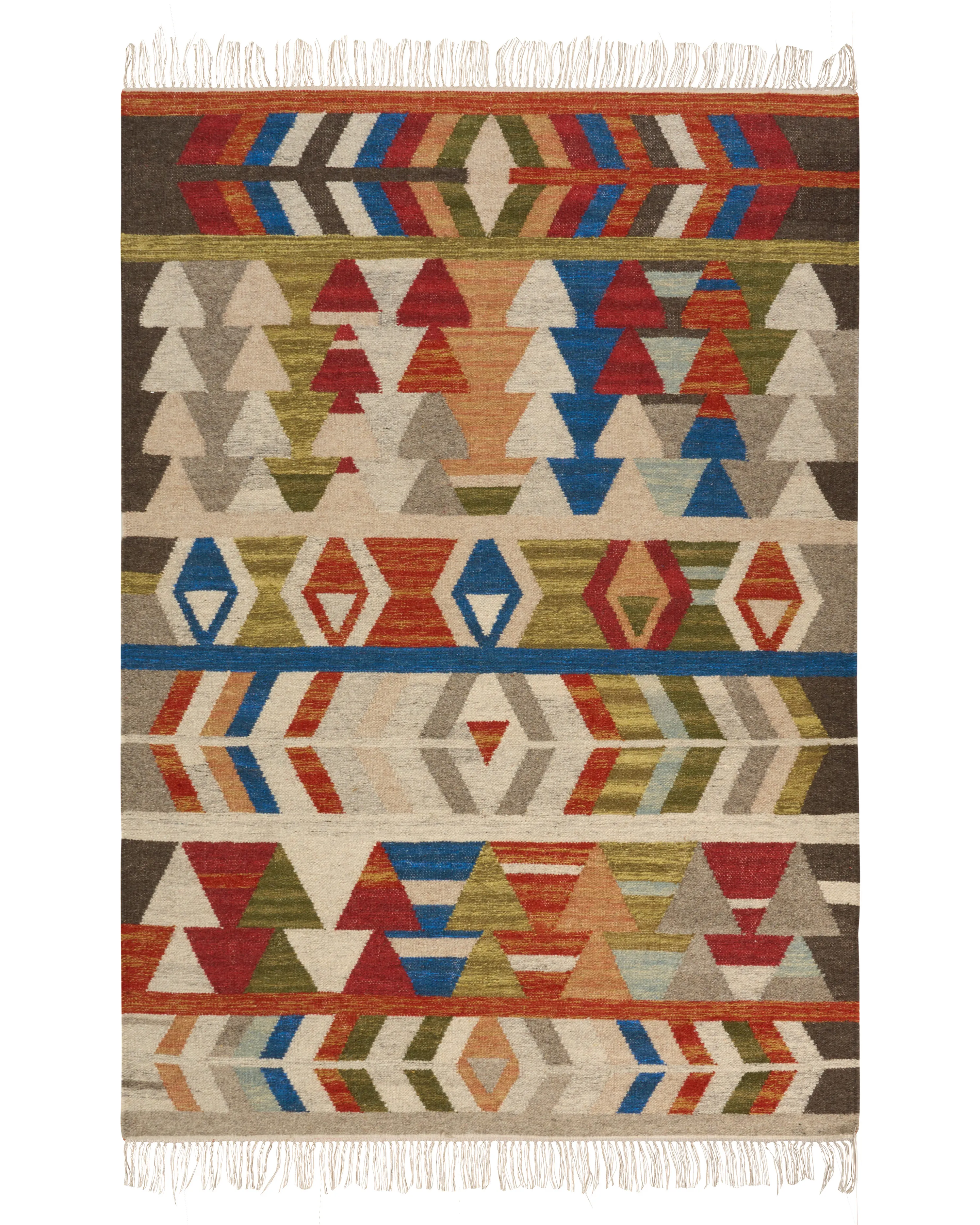 Rug KAGHSI Multicolour 140 x 200 cm Wool Kilim
