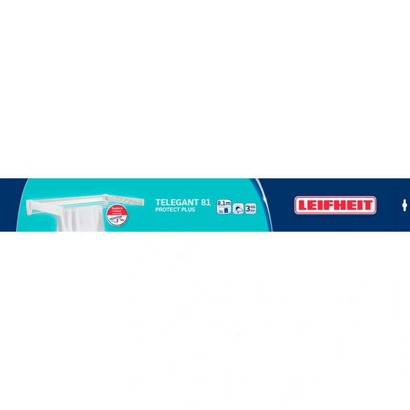 Wandwäschetrockner »Telegant 81 Protect Plus«, BxHxL: 52 x 103 x 103 cm, Kunststoff (ABS)