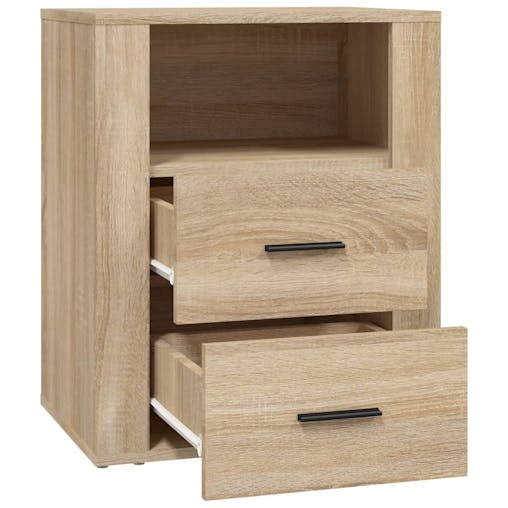 NNEVL Bedside Cabinet Sonoma Oak 50x36x60 cm Engineered Wood