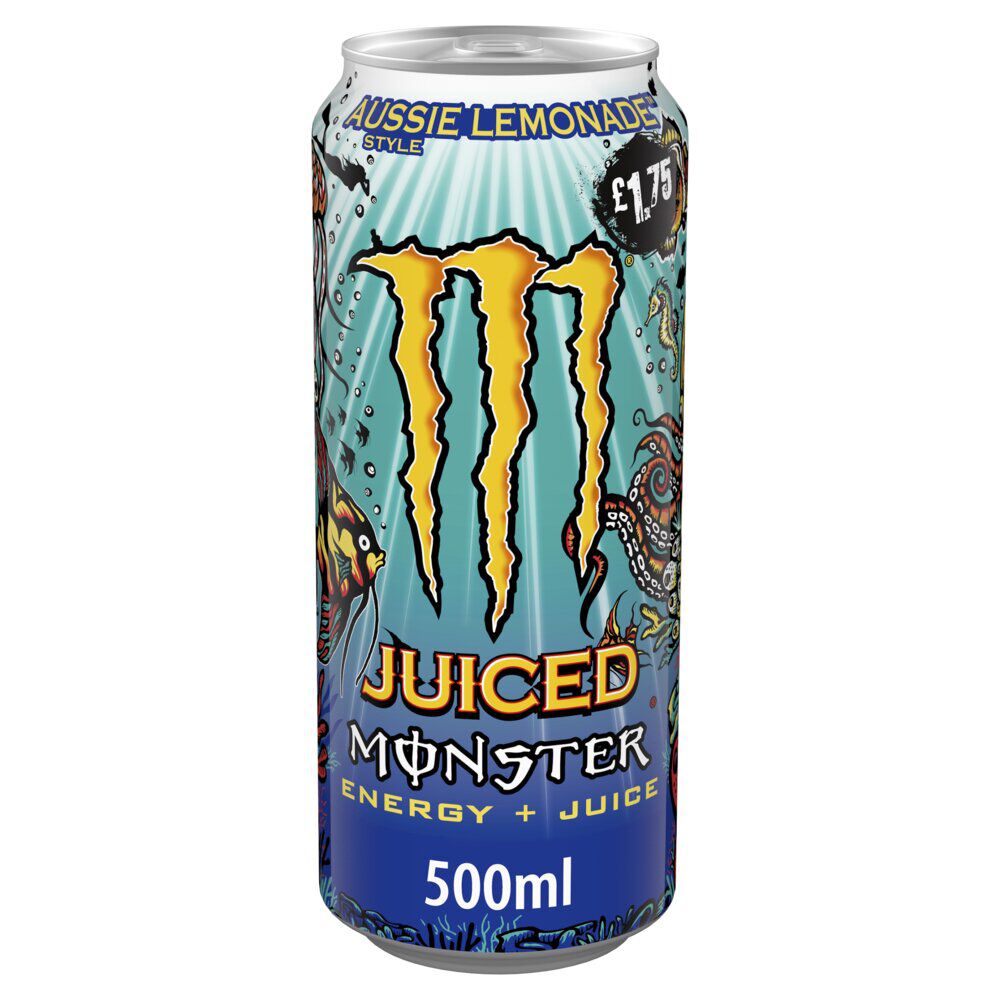 Boisson énergisante Monster Energy Aussie limonade canette 50cl