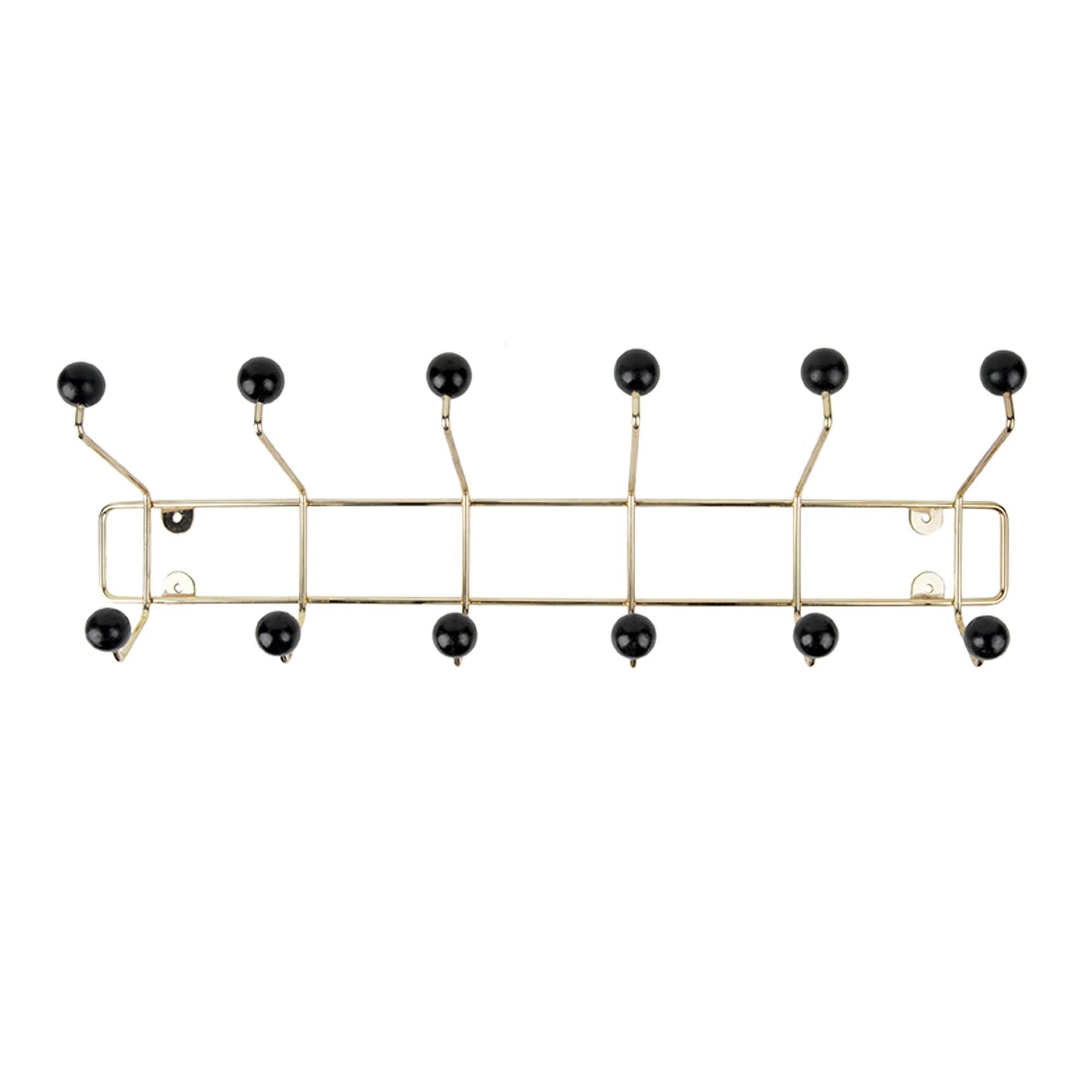 Present Time kapstok Saturnus - goud - 14x53.5x15cm