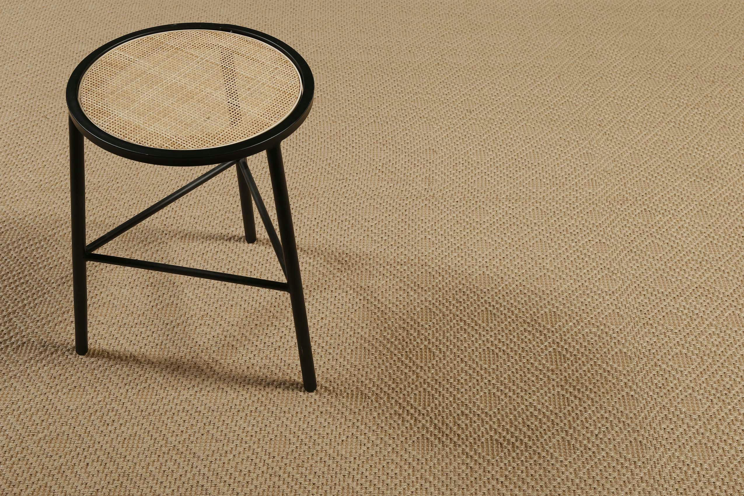 HUGO TWO - Tapis en jute, antidérapant à motif losange couleur naturel 110x170