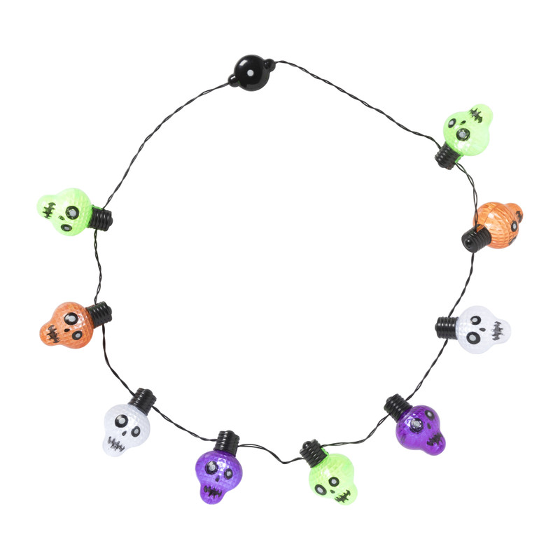 Ketting met lichtjes - skelet - &Oslash;44 cm