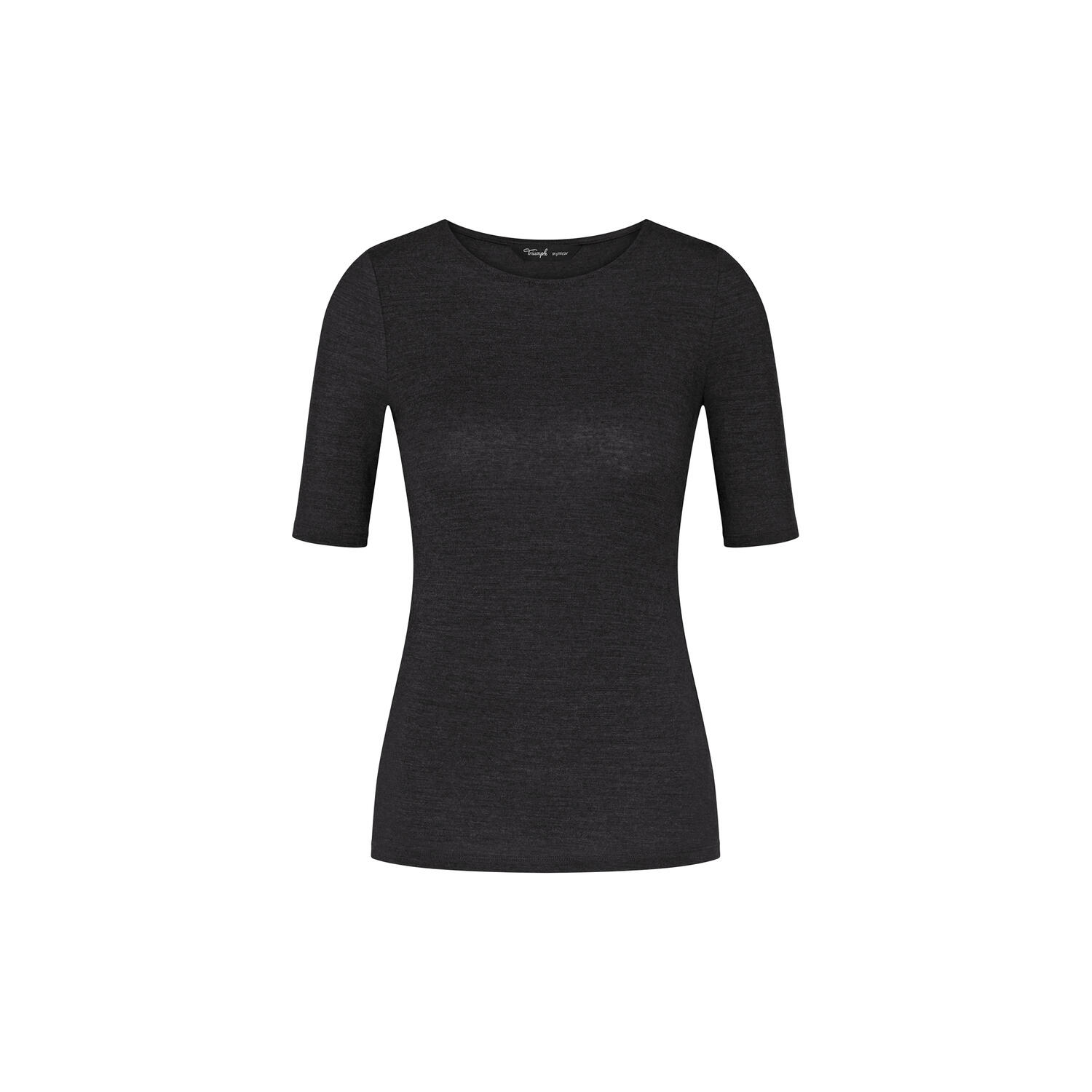 Beauty&nbsp;Layers&nbsp;SSL&nbsp;Top&nbsp;Wool, black