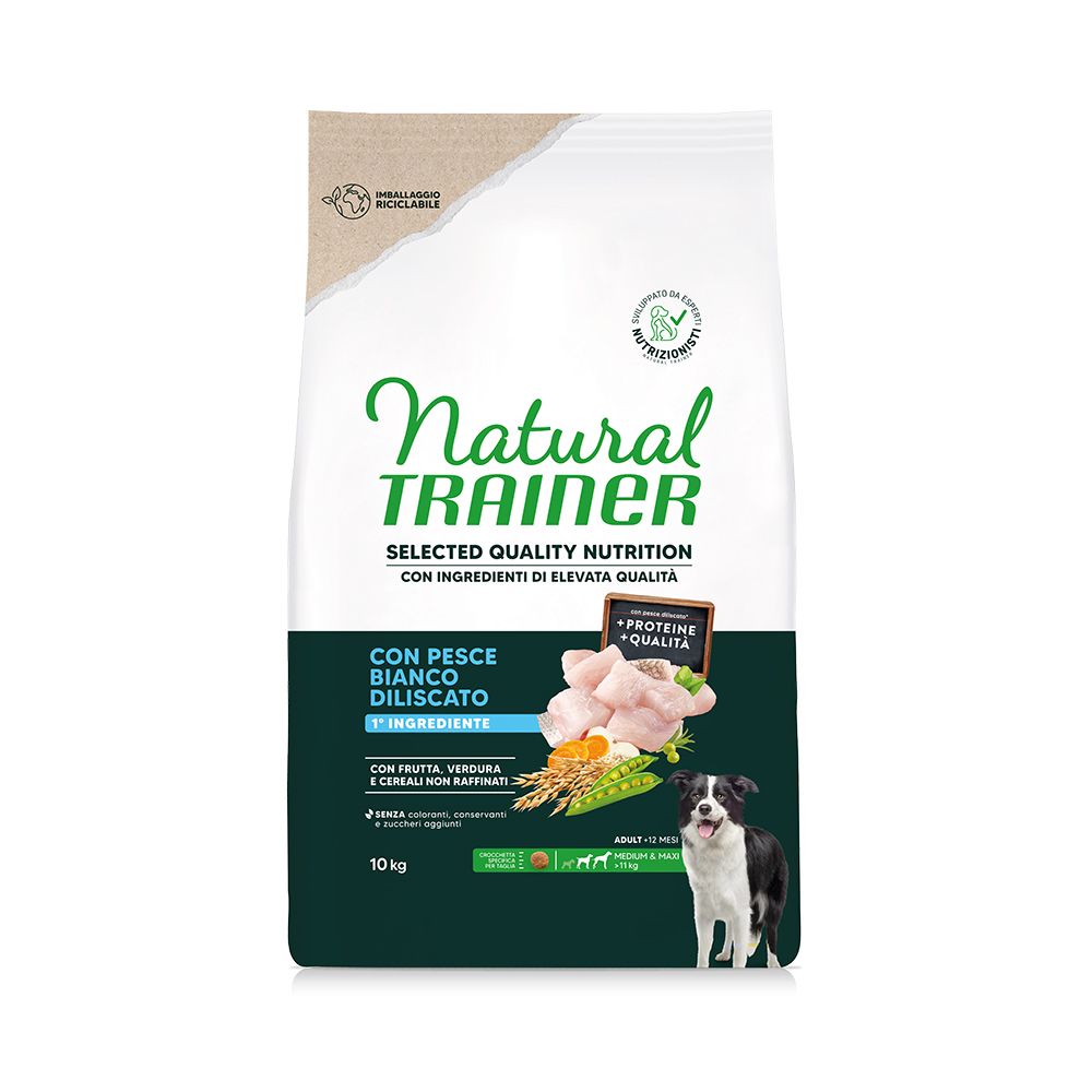 Natural Trainer Selected Quality Nutrition Adult Medium & Maxi White Fish