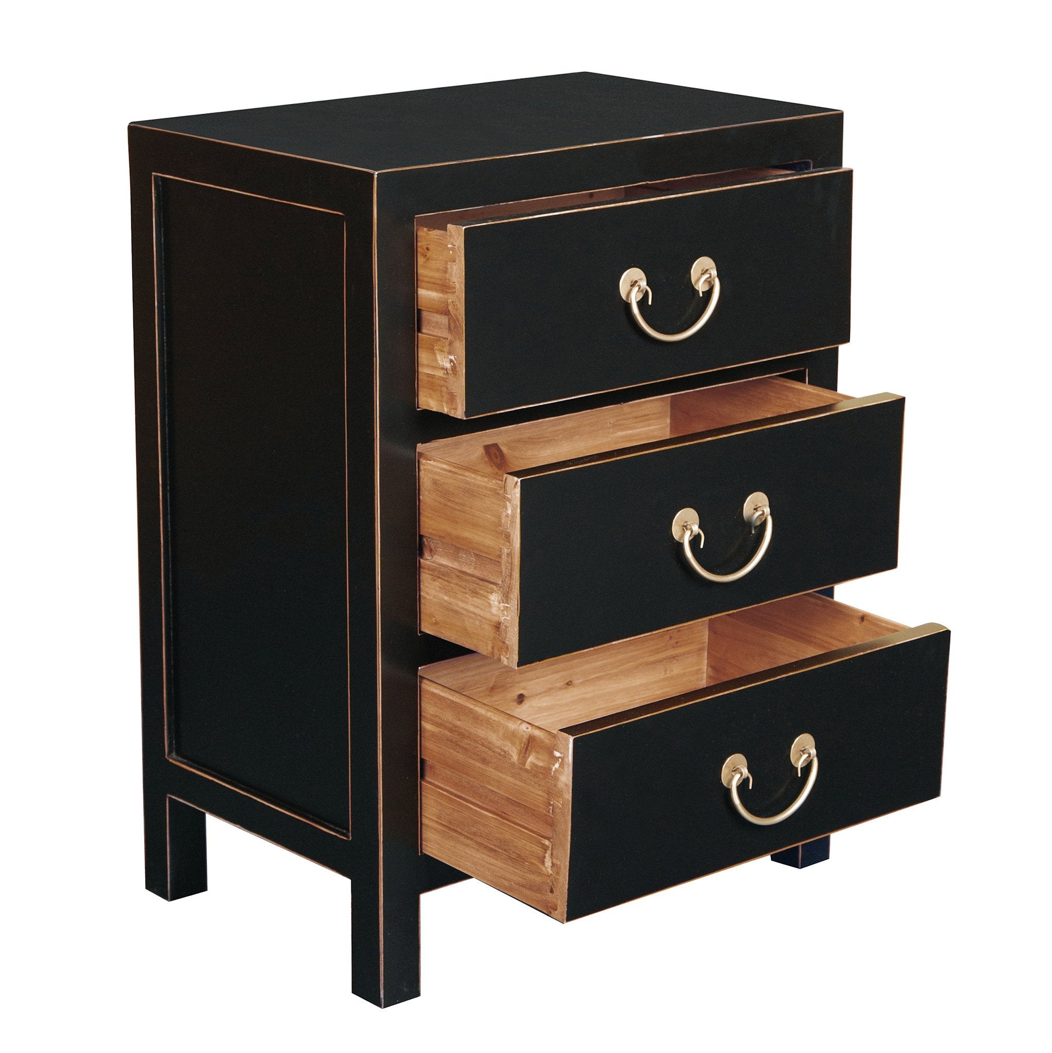 Fine Asianliving Chinees Nachtkastje Onyx Zwart -