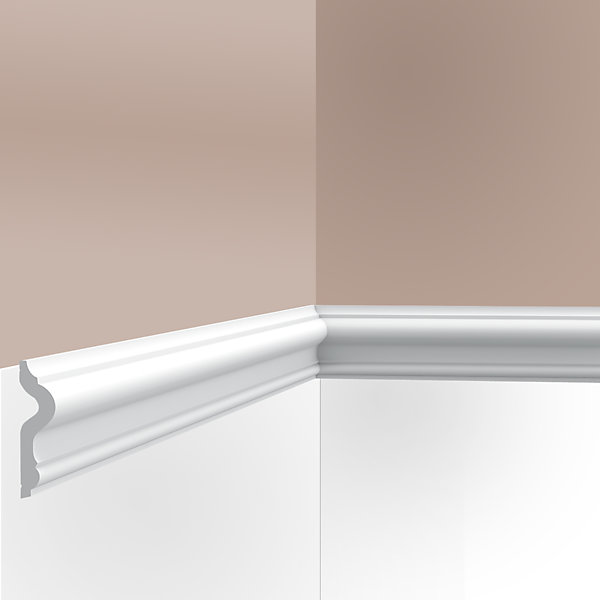 Cimaise , moulure murale M07 Cimaises et plus - 7,5x2,0x200cm (h x p x L) - moulure décorative polymère