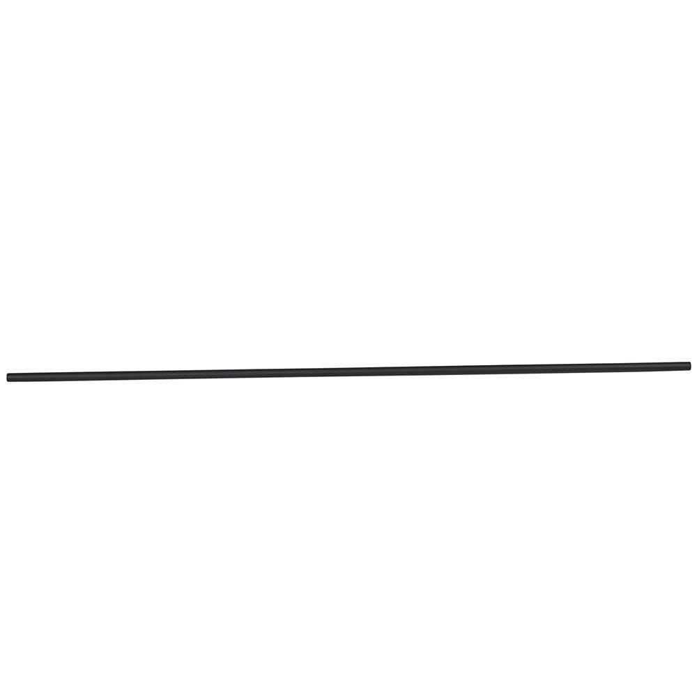 Tringle à rideau L. 150 cm en métal noir blanc