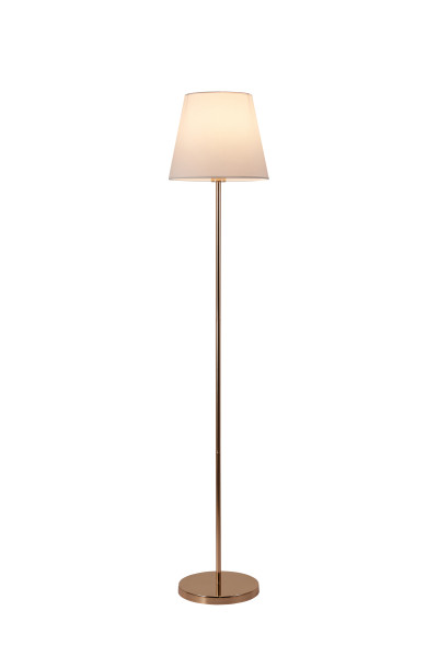 Lampa podłogowa Artemis złota podstawa ,cappucinoabażur
