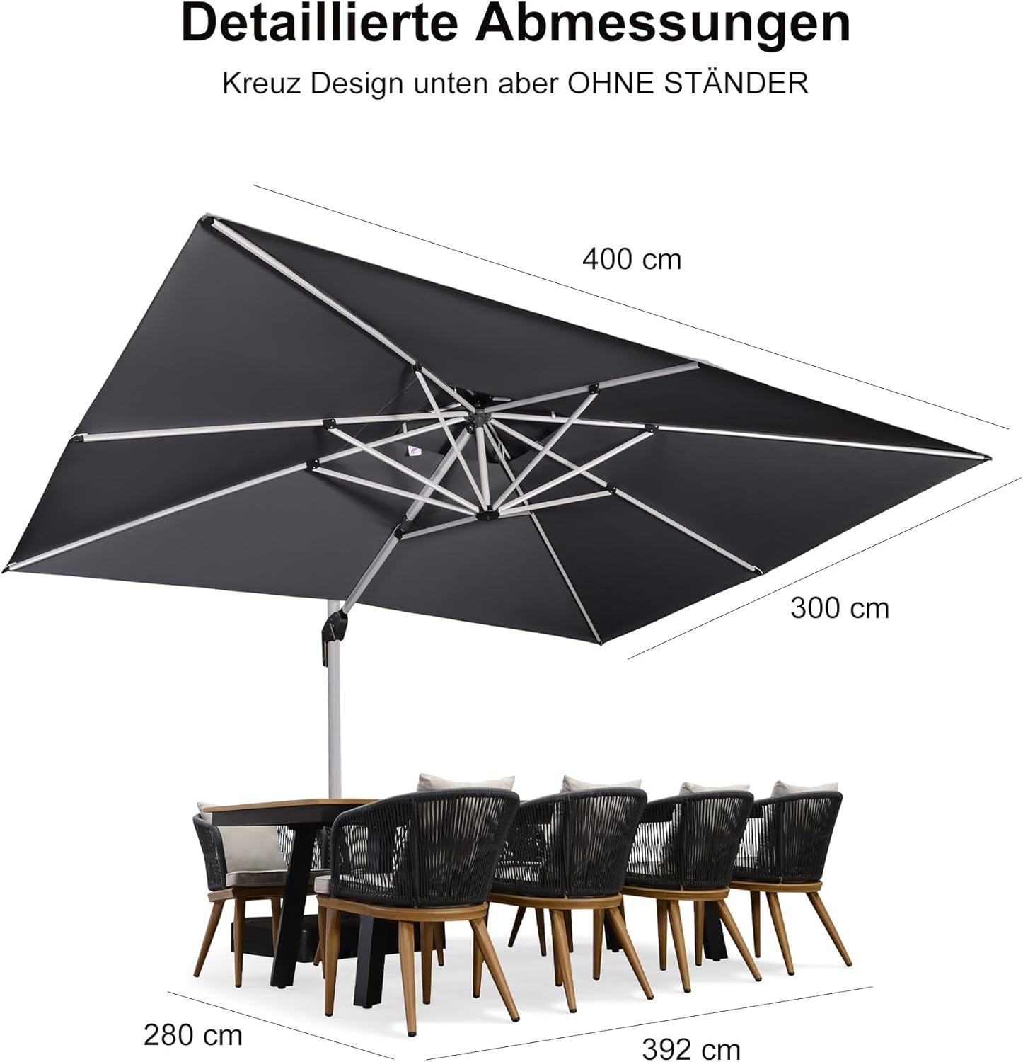 PURPLE LEAF Rectangular Parasol