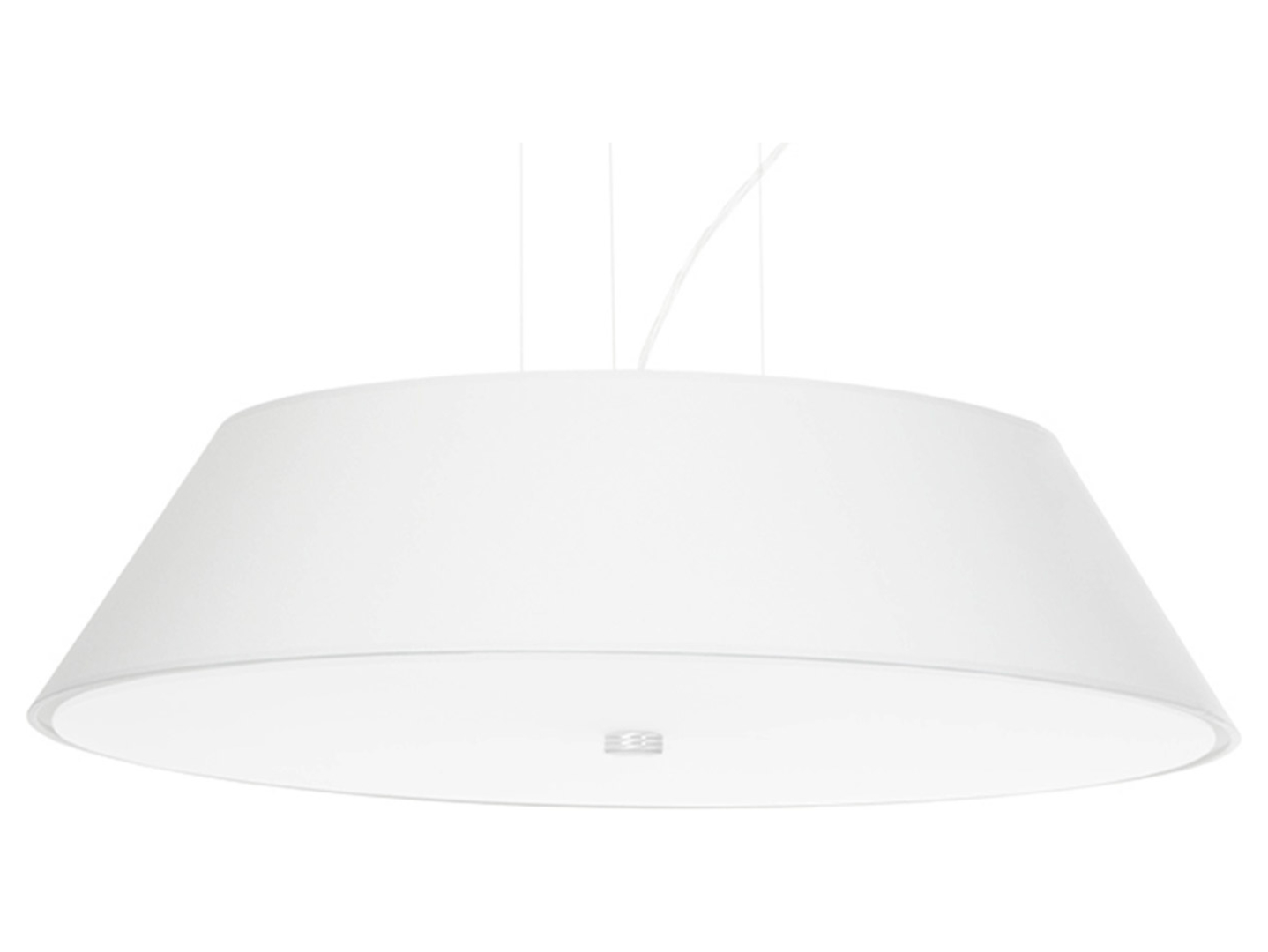Lampa wisząca Vega 5-punktowa tkaninowa biała