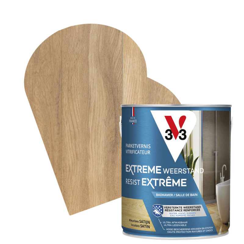Vitrificateur de salle de bain Resist Extrême incolore satiné 2,5 L