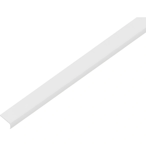 Abschlussprofil, LxBxH: 2600 x 7 x 19 x 1 mm, weiß